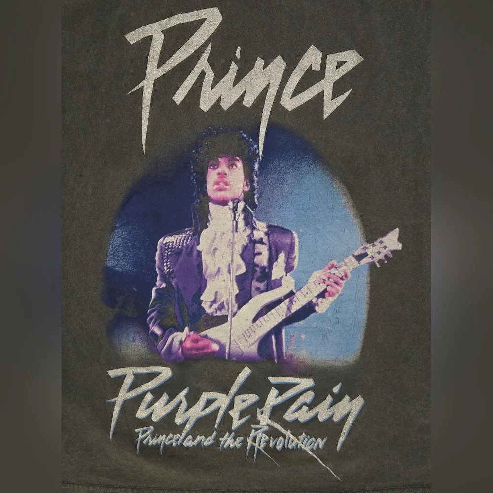 Prince and the Revolution Purple Rain Vintage Style Music Band Tee Size M/L - Picture 2 of 8